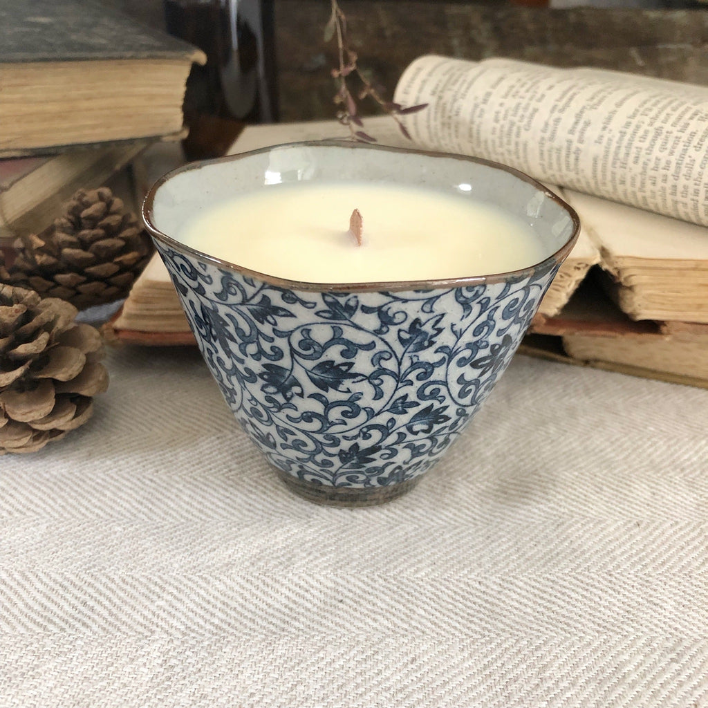 Aromatherapy Teacup Candle - 100% Pure Essential Oils - Soy Wax - Wood Wick - Australia