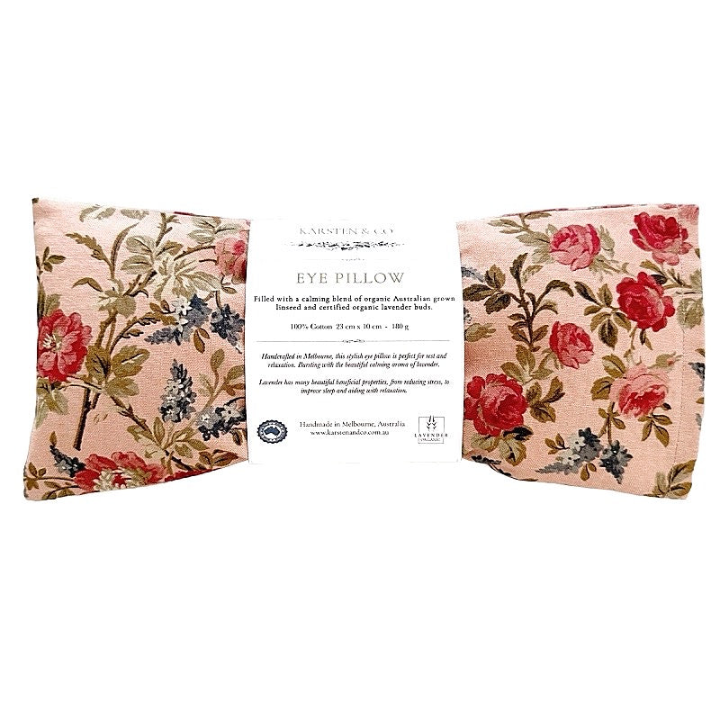 Luxury lavender eye pillow – soft cotton – Organic Lavender & Linseed – Aromatherapy Eye Pillow - Australia