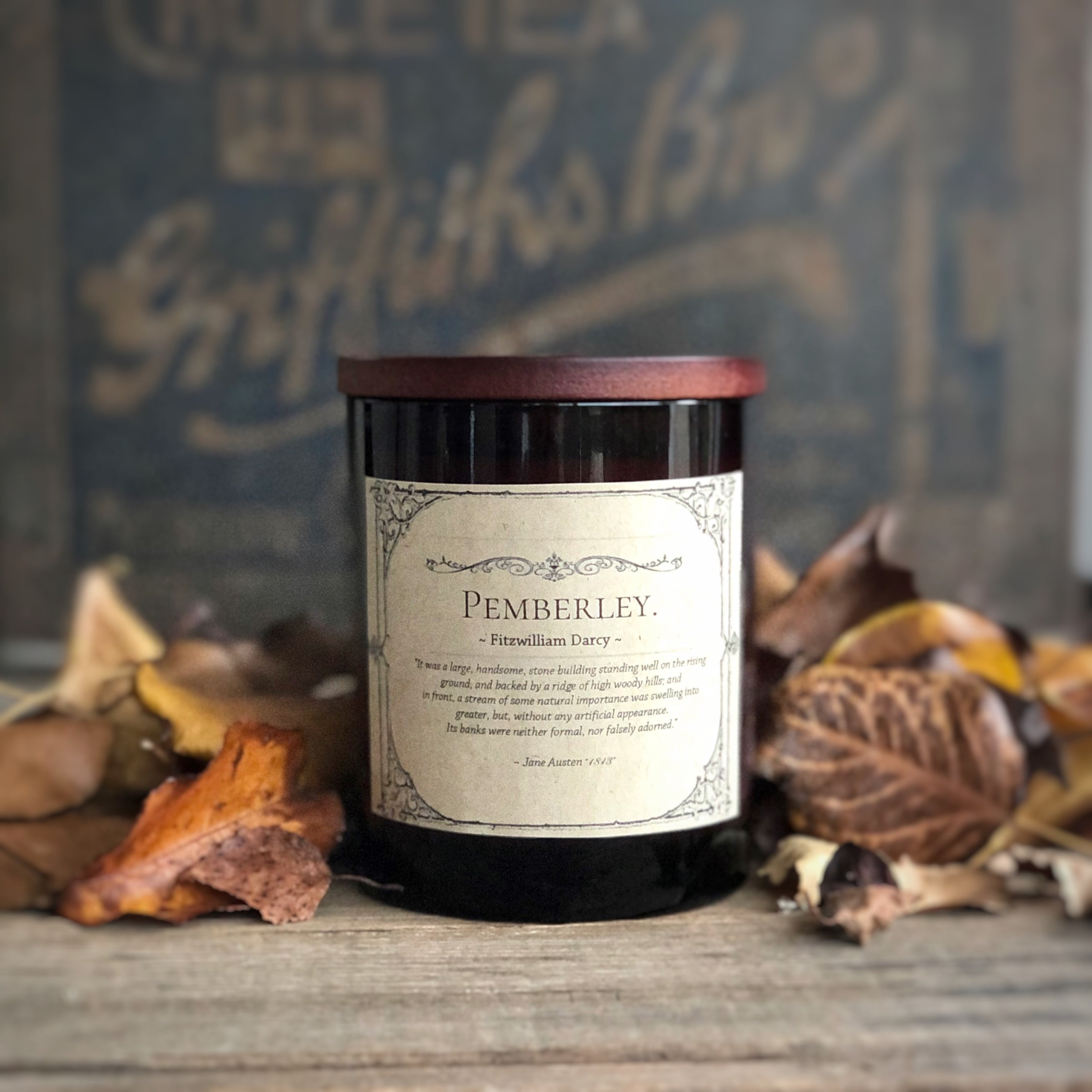 Bookish Candle "Pemberley"